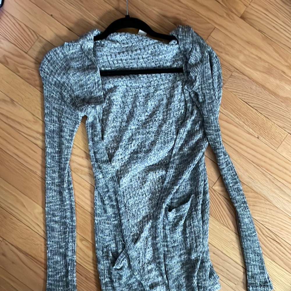 Gray cardigan